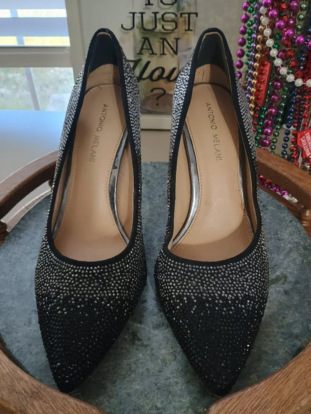 Antonio Melani MCBETH Rhinestone Ombre Heels Size 10M